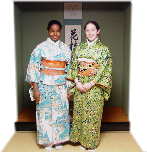 KCP students in kimonos