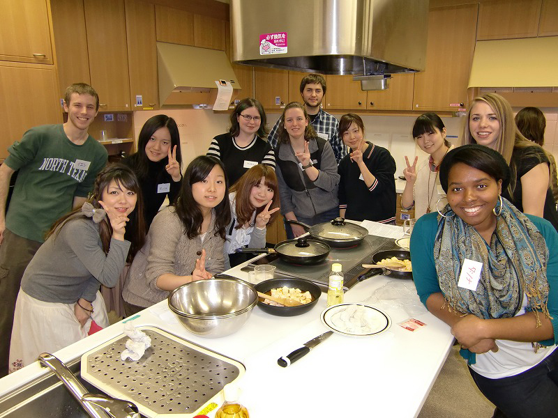 cookwinter3 KCP students take a little break from cooking to smile for the camera
