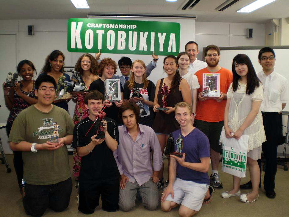 Group shot at Kotobukiya.