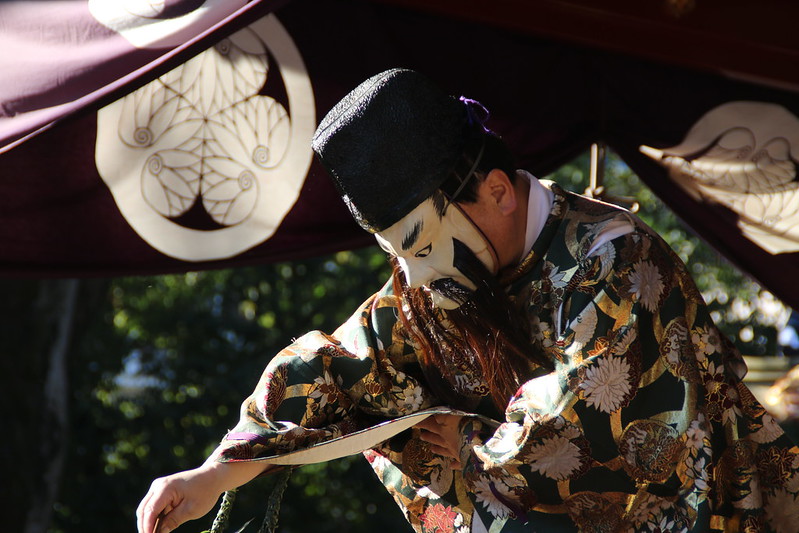 Kabuki actor on stage