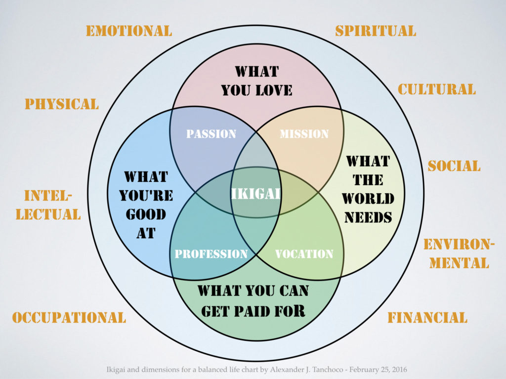 Ikigai diagram.