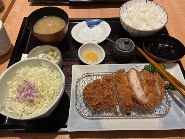 A Tonkatsu meal set from Tonkatsu Wako