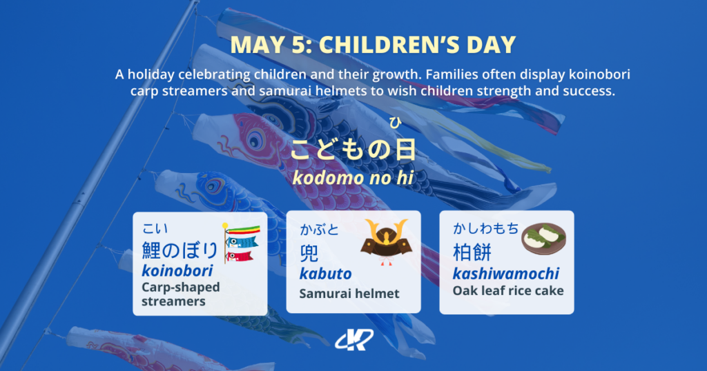 Slide about Children’s Day in Japan.